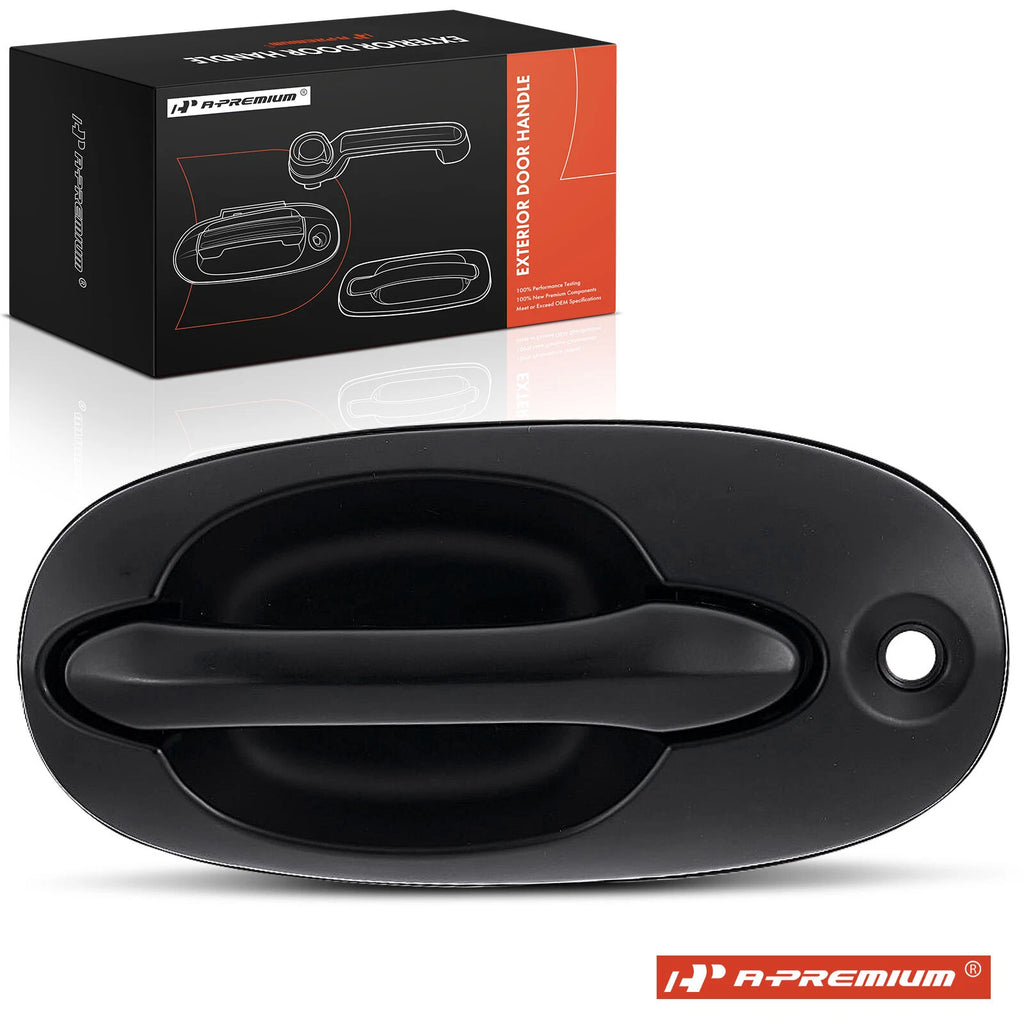 Front Left Black Exterior Door Handle w/Key Hole for Kia Sedona