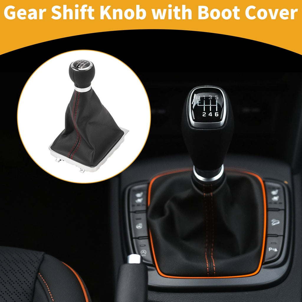 6 Speed Gear Shifter Knob with Cover No. 3C0711113A for VW Passat (2006–2010)