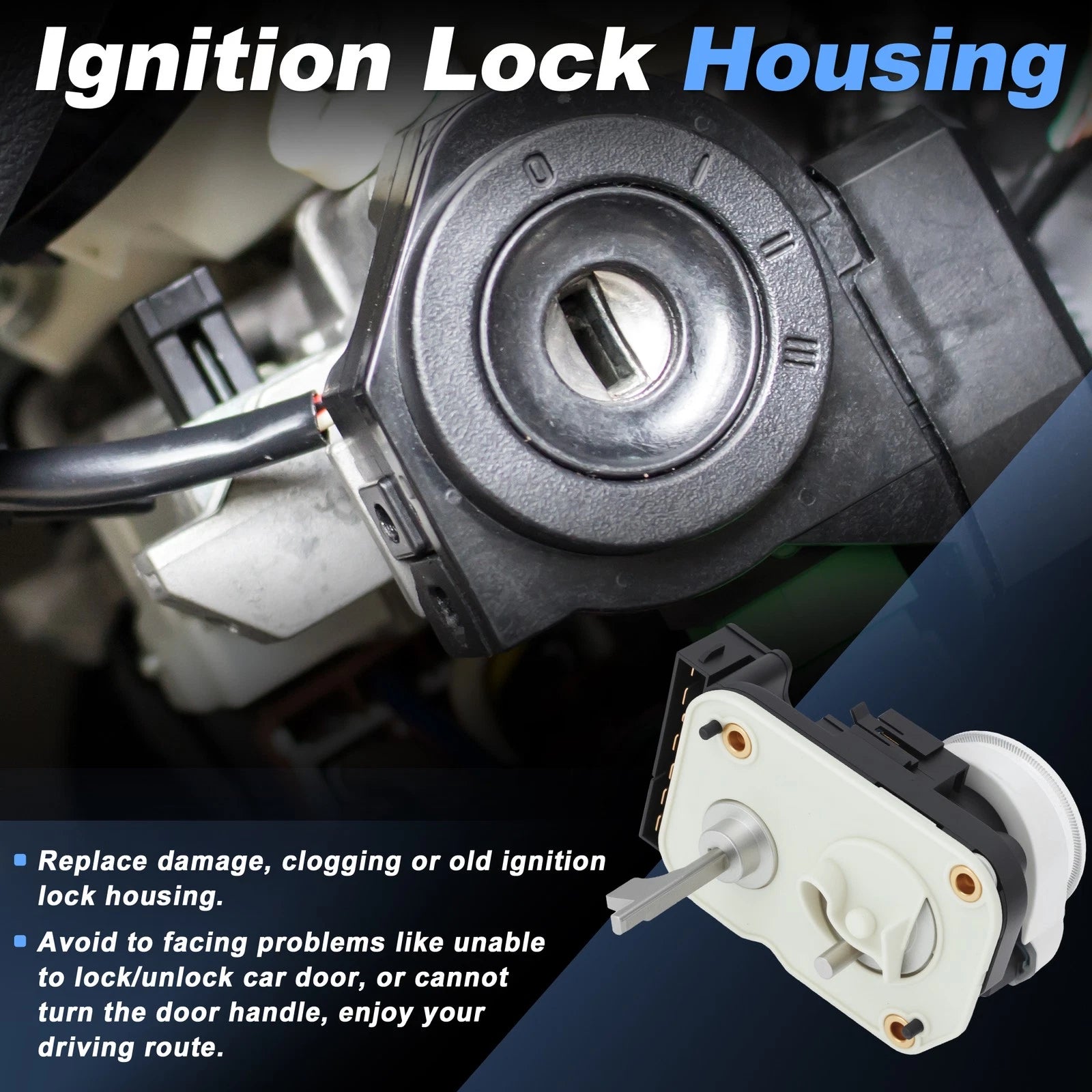 Ignition Lock Switch Assembly for Dodge Ram 1500 2500 3500 (1997–2020) 5003845AA
