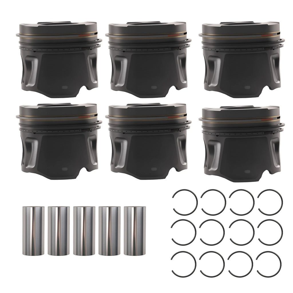 6pcs Piston with Rings for Jeep Grand Cherokee (2011–2020) EXF 68147228AA 83mm