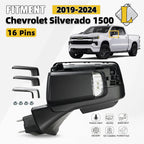 Side Mirror with Camera for Chevy Silverado 1500 (2019–2024) 16 Pin Left