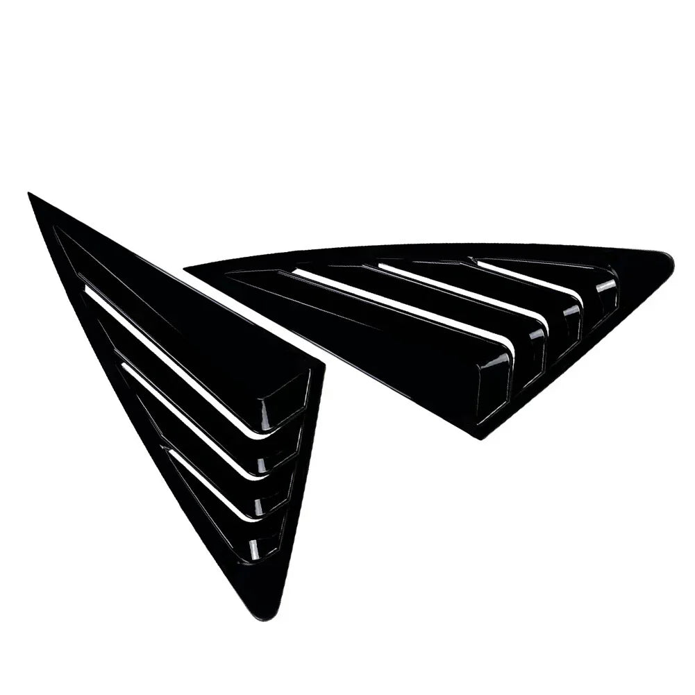 Rear Window Louvers Cover for Audi Q3 F3 Sportback (2019-2024) Black