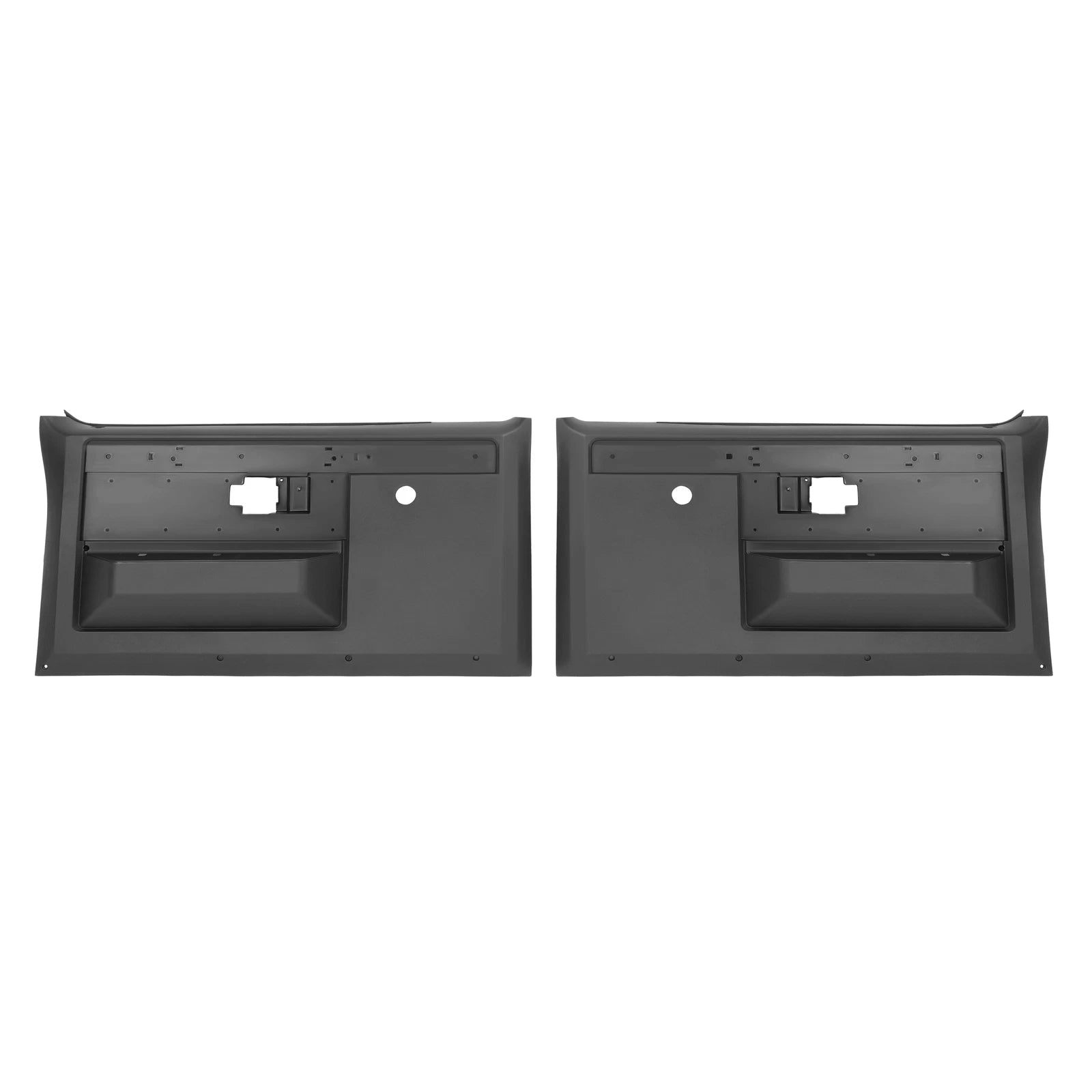 Pair of Black Inner Door Panels for Chevy Pickup Truck (1981–1987) PP LH+RH