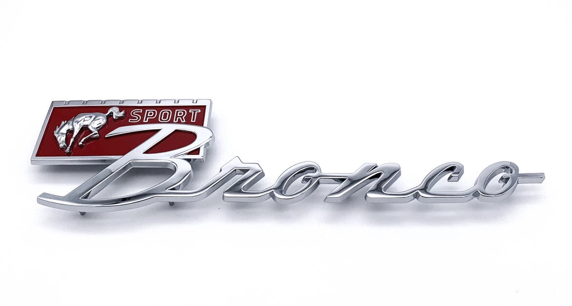 Fender Emblem Red Fill Replacement for Ford Bronco (1967–1977)
