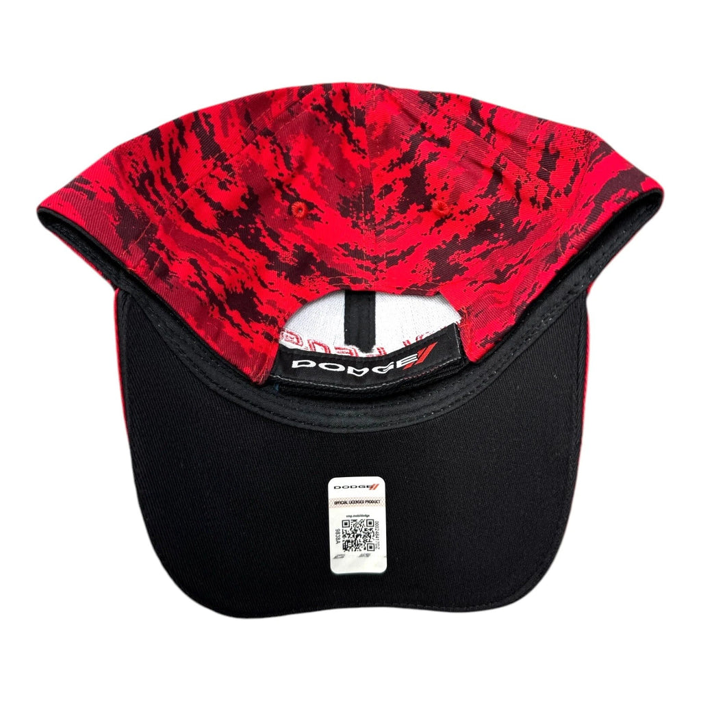 Digital Camo Cap Black Red for Dodge Challenger (2008–2023)