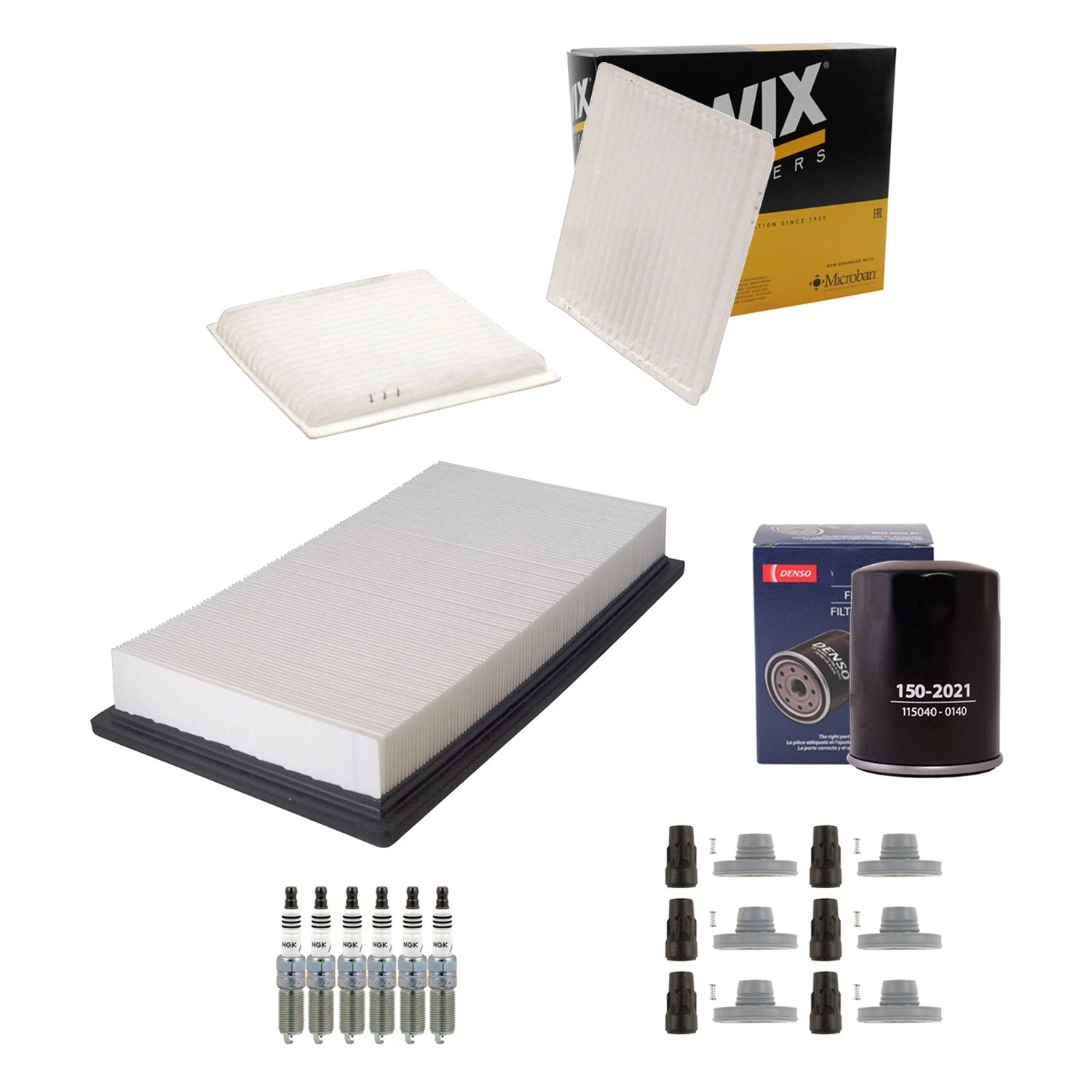 Tune Up Kit with NGK 6 Spark Plugs & Boots for Edge MKZ (2007–2019)