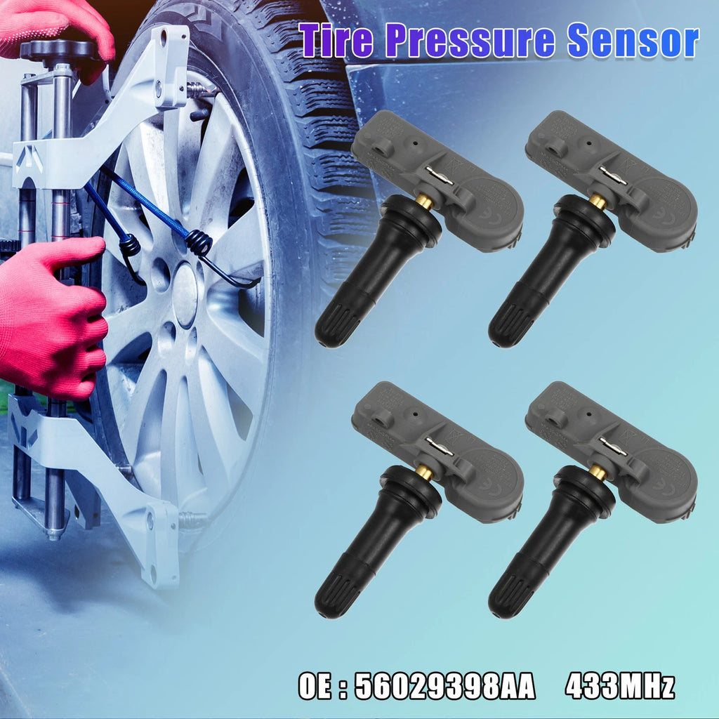 Set of 4 Tire Pressure Monitoring System Sensors 56029398AA for Chrysler 