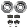 Brembo Rear Brake Kit for Audi A4 Quattro (Low-Met Pads, Disc Rotors)