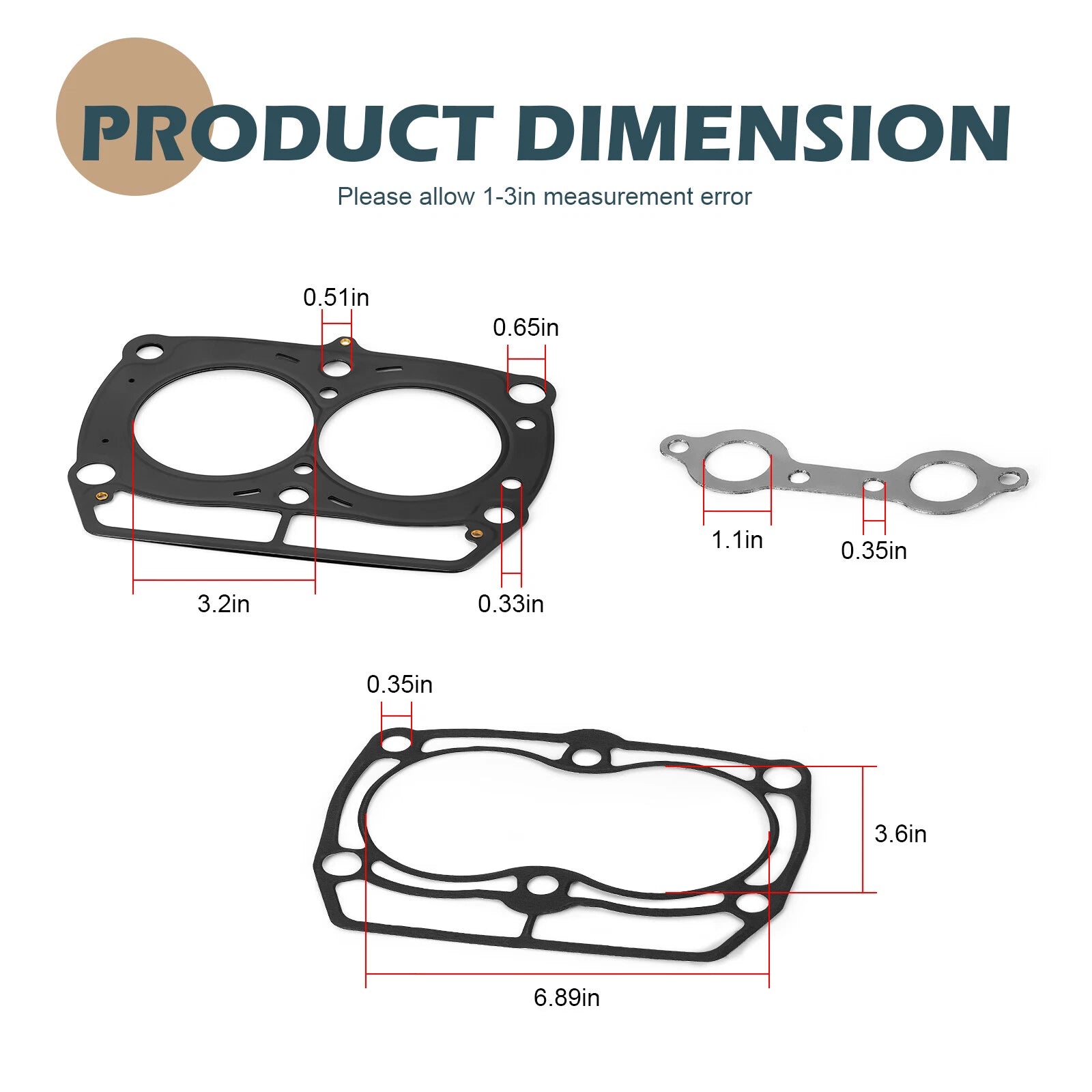 Engine Top End Gasket Set for Polaris RZR Ranger Sportsman 800 700 (2006–2014)|5247359