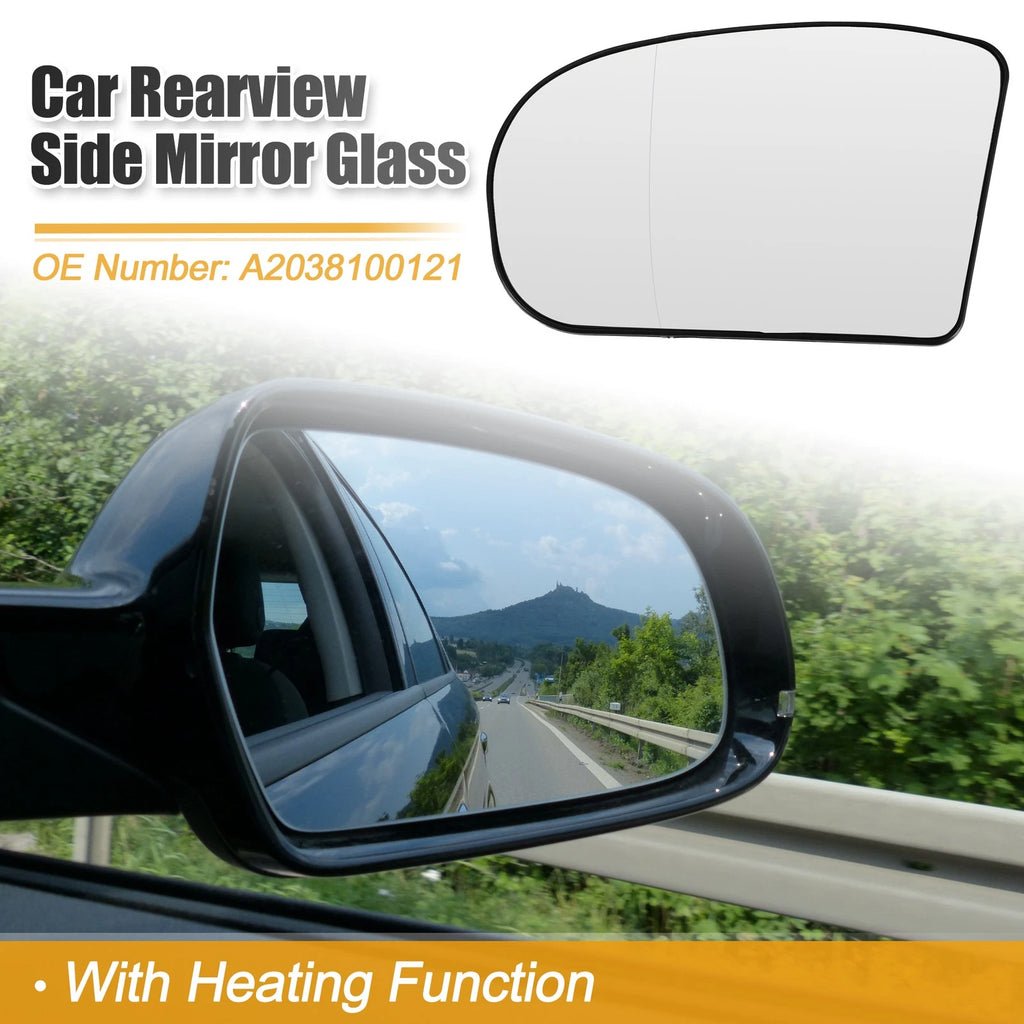 Heated Rearview Mirror Glass for Mercedes-Benz A2038100121 (No Year Specified)