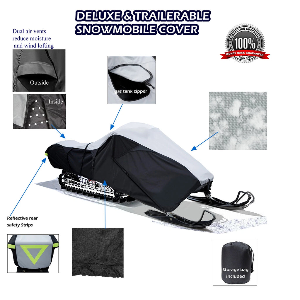 Trailerable Snowmobile Sled Cover for Arctic Cat Thundercat 1000