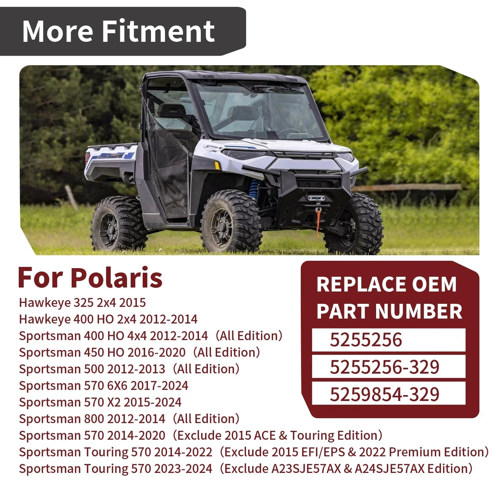 Front Rack Pivot Bracket 2x4 for Polaris Sportsman (2012–2015)