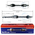 Set of 2 Front CV Axle Shafts for Lexus ES350, Toyota Camry, Avalon (2007–2012)