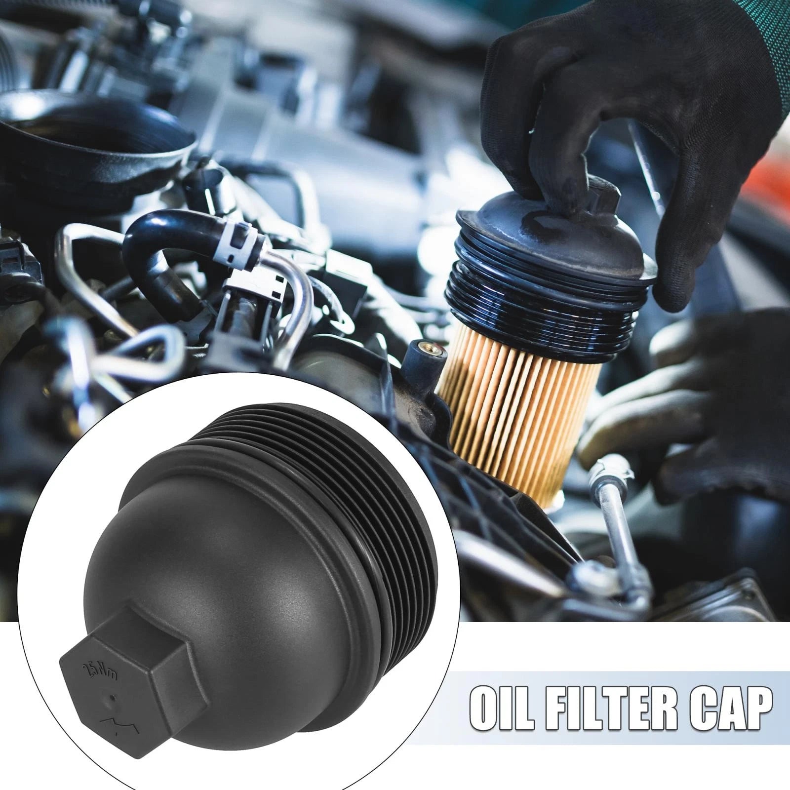 Oil Filter Cap Assembly for Audi A6 A8 Quattro (NO. 079115433D/A)