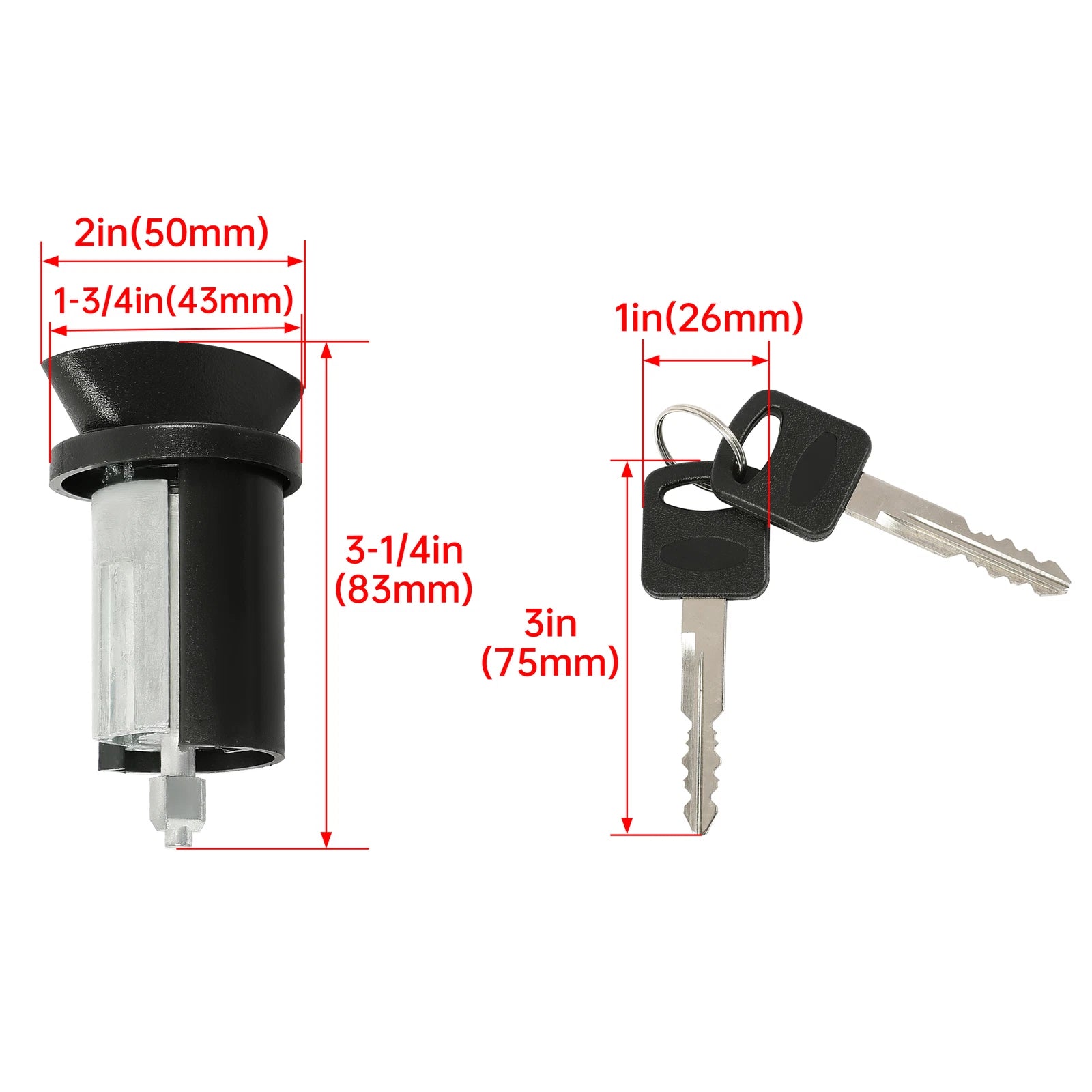 Ignition Switch Lock Cylinder & Door Lock Cylinder for Ford F250 F350 E150