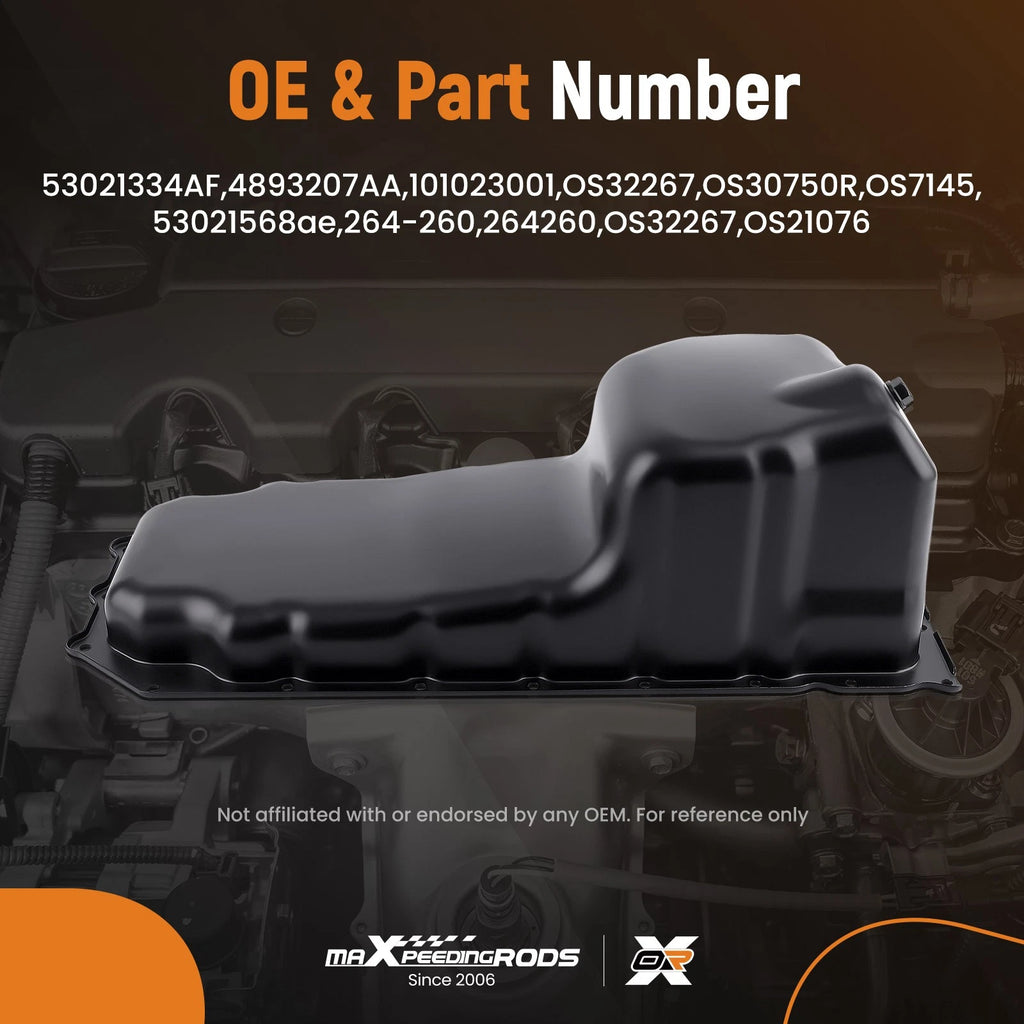 Engine Oil Pan with Gasket for Dodge Ram 1500 2500 3500 (2003-2010)