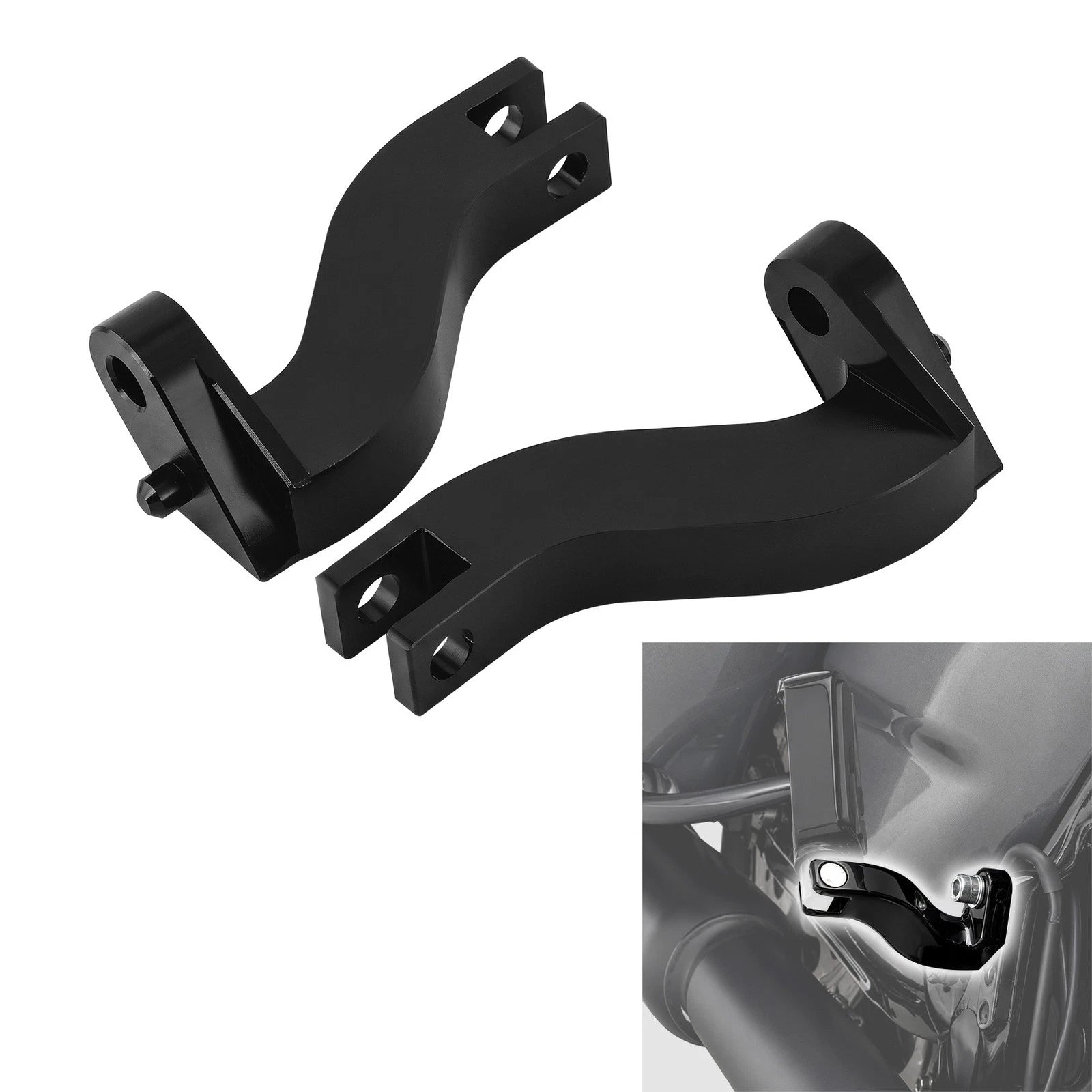 Passenger Rear Foot Peg Mounting Kit for Harley Touring Street Glide (1993–2016)