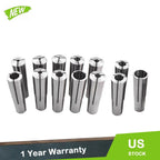 Set of 13 Morse Taper Collets 4MT for Various Applications (1/8" - 1")