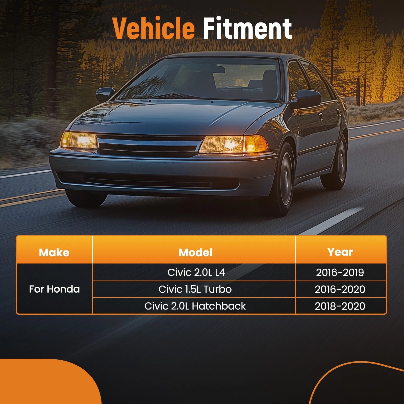 Engine Motor Mount for Honda Civic 2.0L L4, 1.5L Turbo (2016-2020)