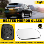 Heated Glass Right Passenger Side Mirror for Lexus RX 300 330 350 400H (2004–2009)