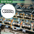 Set of 5 Oil Seal Rotary Shaft Seal NBR Rubber 60x68x5mm