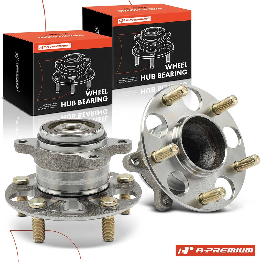 2X Rear Wheel Hub & Bearing Assembly w/ ABS for Honda Civic (2013–2015)