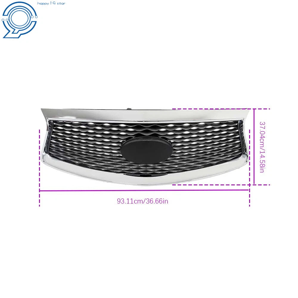 Front Bumper Upper Grille for Infiniti QX60 (2016-2020) with Camera Option