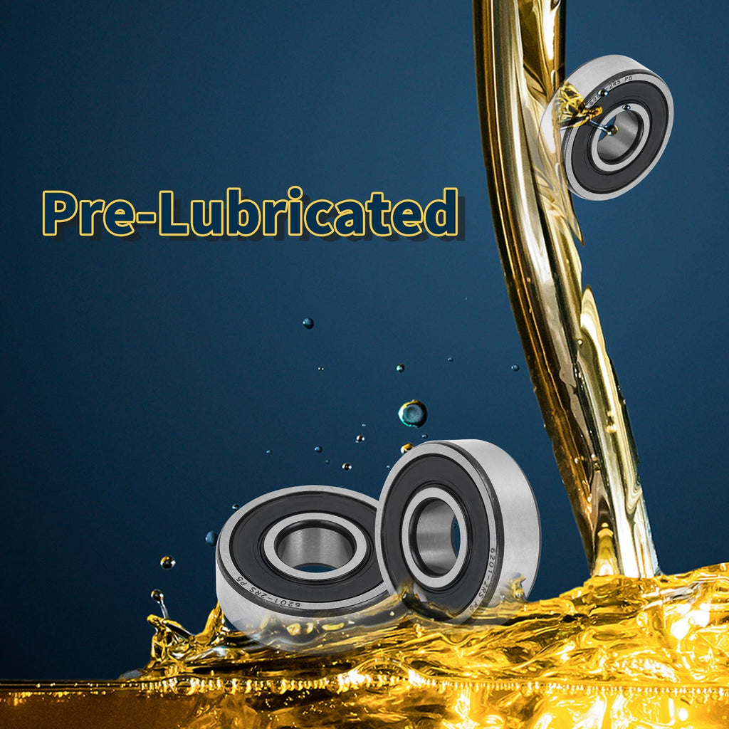 6201-RS Deep Groove Ball Bearing for Scooter Skateboard Wheel (12x32x10mm)