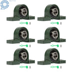 6X UCP204-12 Pillow Block Bearing for (Self-Aligning, 3/4" Bore)