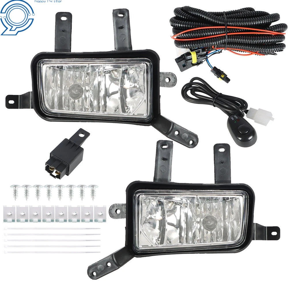 Pair Front Fog Light Assembly for Yukon Tahoe Suburban (2015)