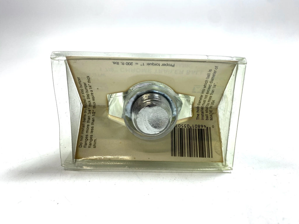Set of 2 Chrome Trailer Balls for Acme 35-07 (1 7/8'', 1'' Shank)