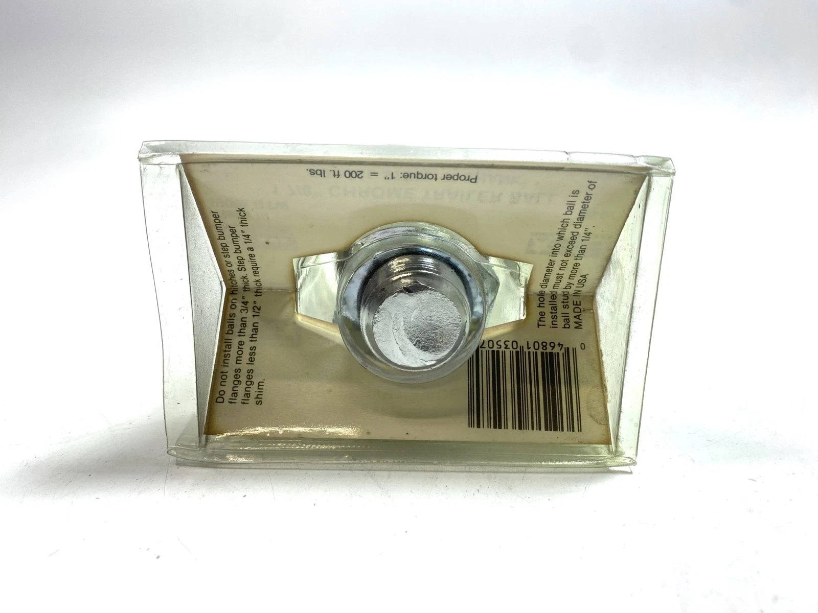Set of 2 Chrome Trailer Balls for Acme 35-07 (1 7/8'', 1'' Shank)