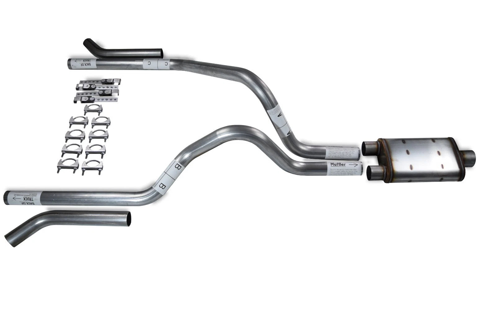 2.5" Dual Exhaust Kit for Dodge Dakota (1987–1996) Magnaflow XL Corner Exit