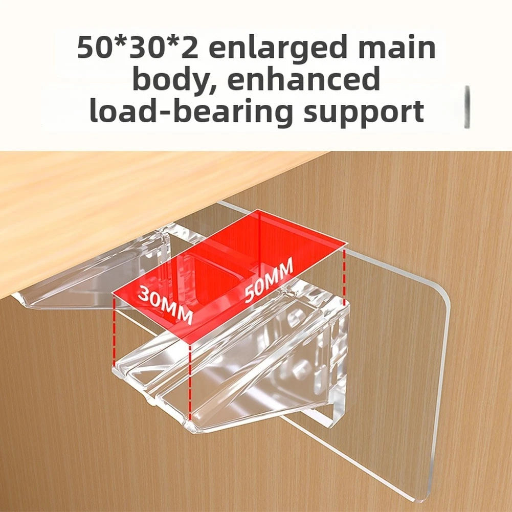Self Sticking Shelf Bracket for Cabinets Wardrobes Bookshelves