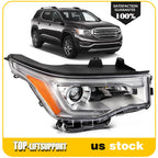 Right Passenger Side Headlight Assembly for GMC Acadia (2017–2019) LED DRL