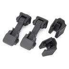 Hood Latch Lock Catch Mount Kit for Jeep Wrangler JK (2007-2017)  Black