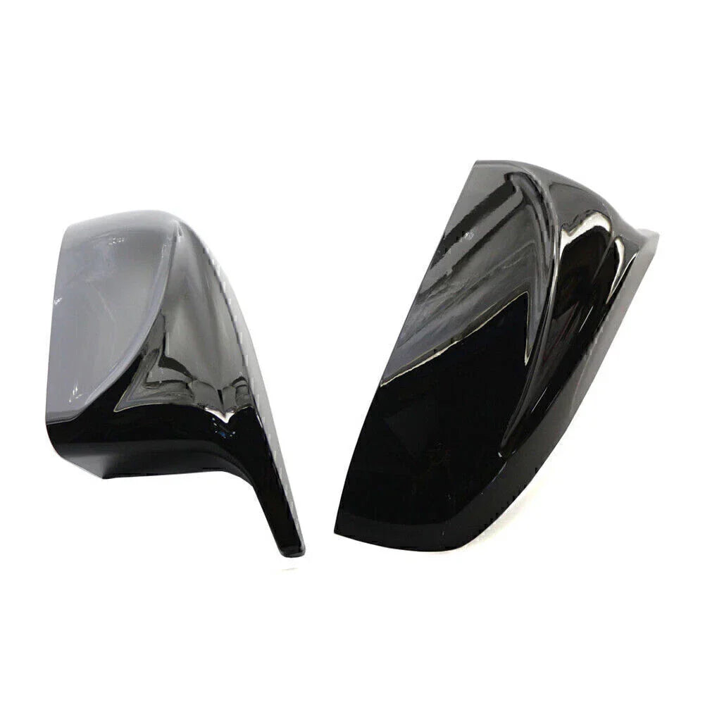 ABS Black Rear View Mirror Cover Trim for BMW X5 X6 (2007-2013)