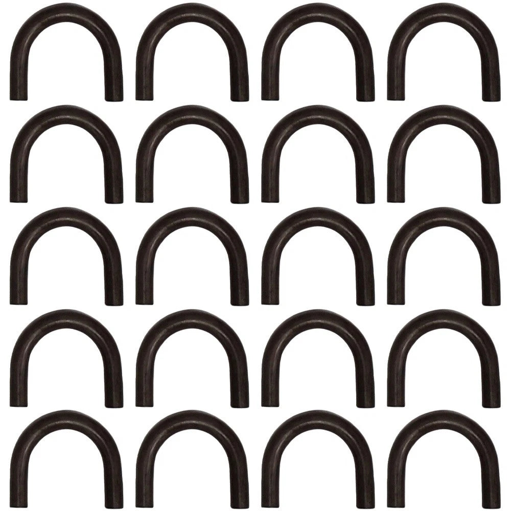 Set of 20 Weld On Steel D-Rings for Rope Hook Tie Down Strap