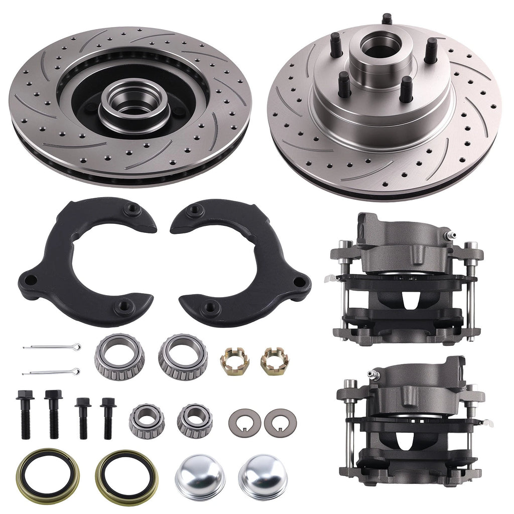 11" Slotted Front Disc Brake Conversion for Ford Mustang II (1974–1978) 5 x 4.75"