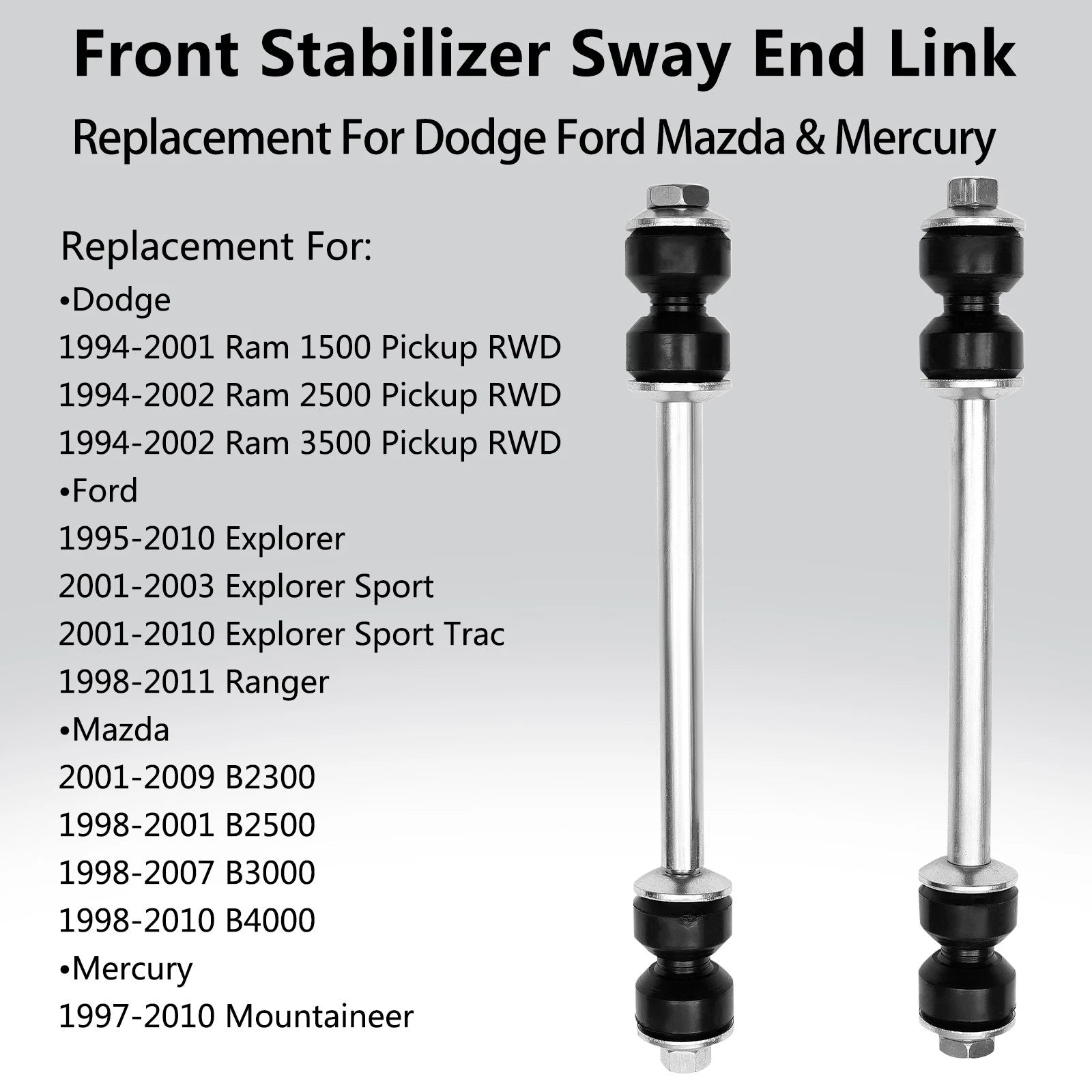 Front Sway Bar End Links for Ram 1500 2500 3500 (2002-2023)