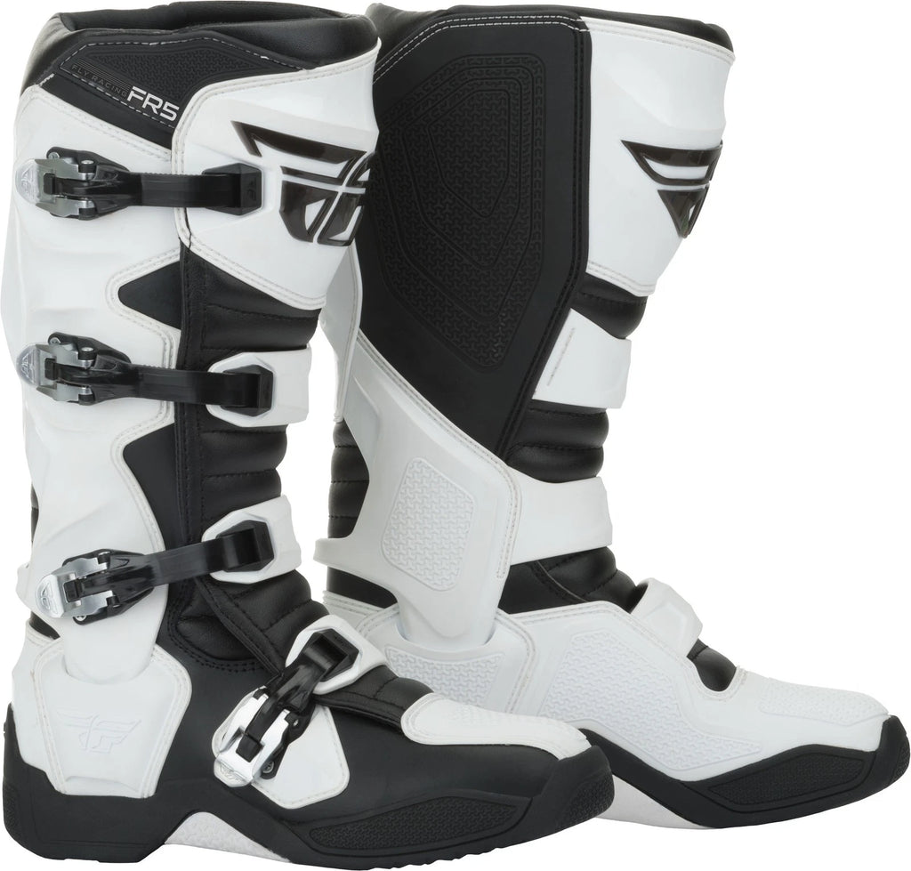 Fly Racing FR5 Offroad Boots for Motorcycle (US 12) - White