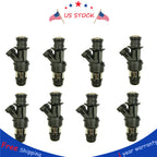 Set of 8 Fuel Injectors for GMC Cadillac Chevrolet 4.8L 5.3L 6.0L (2001–2007)