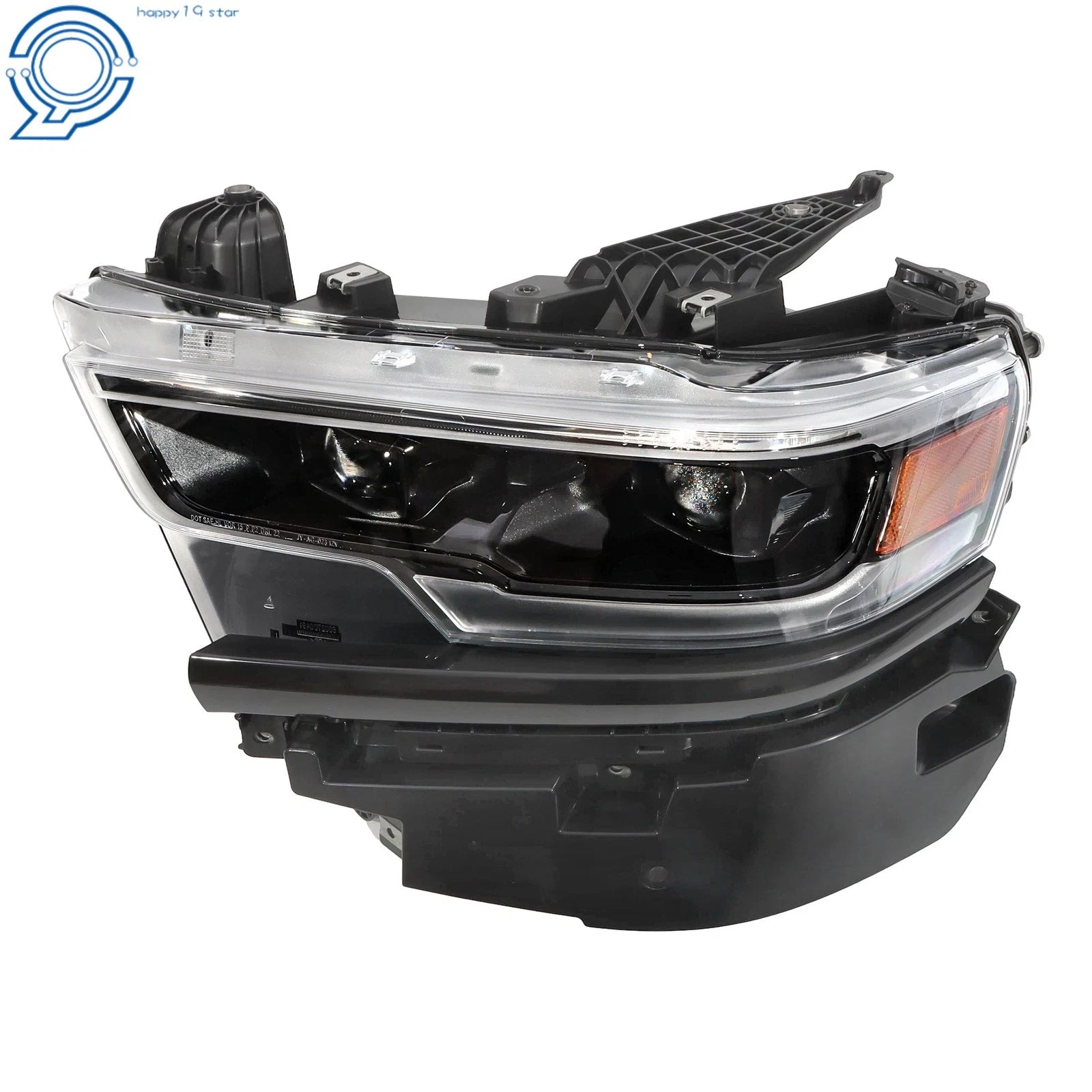 Full LED Headlight for Ram 1500 (2019–2024) Dual Projector Black Driver Side