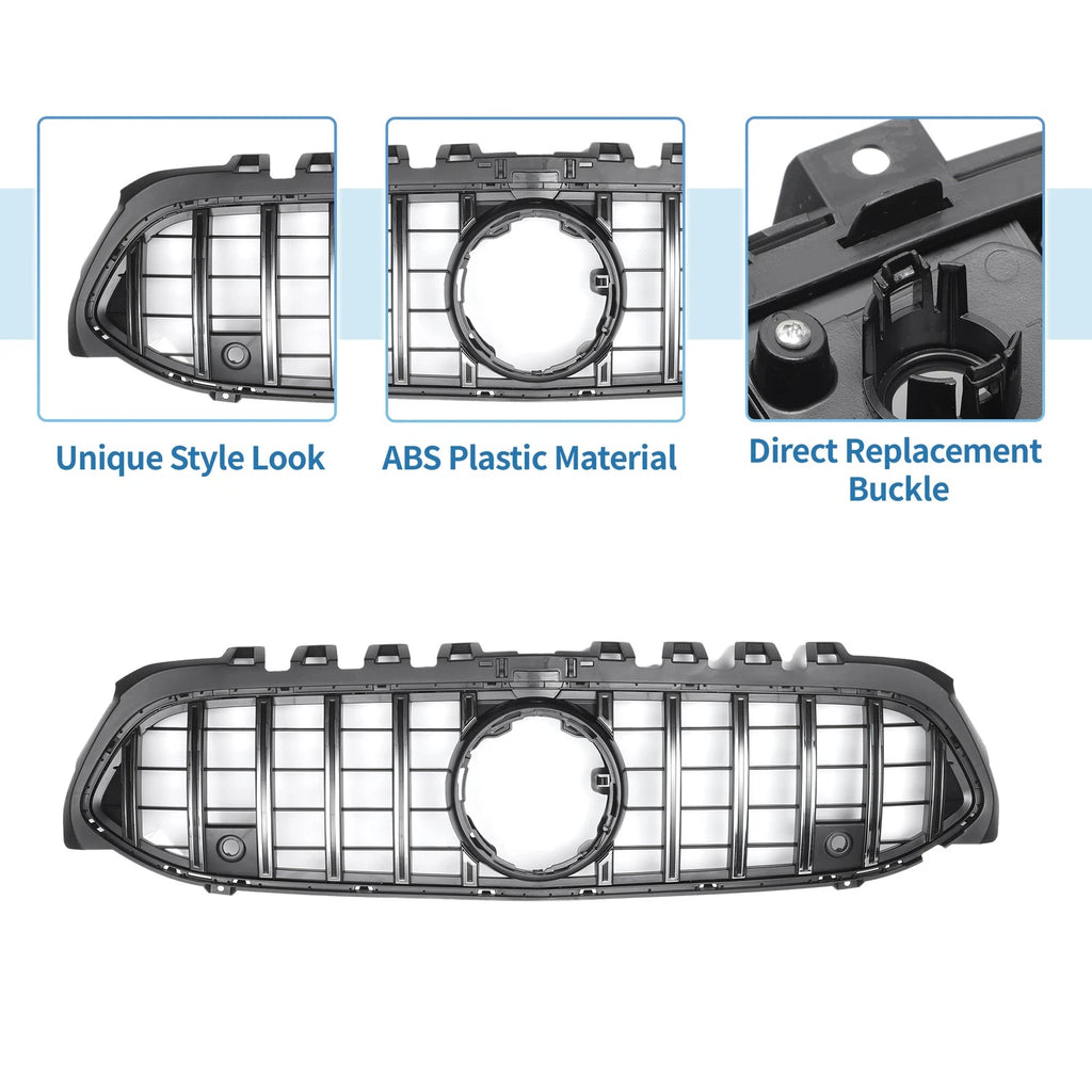 Front Upper Bumper Grille for Mercedes-Benz A-Class (2013–2018)