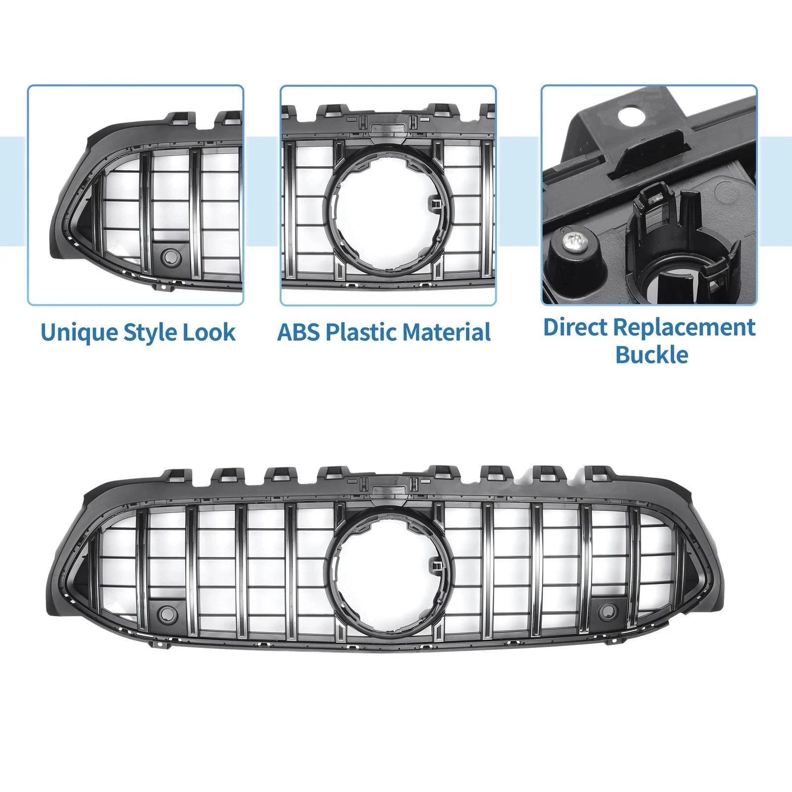 Front Upper Bumper Grille for Mercedes-Benz A-Class (2013–2018)