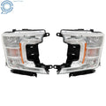 Pair Chrome Headlight Assembly for Ford F-150 (2018–2020)