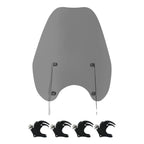 Smoke Windshield Clamps for Harley Breakout, Fat Bob, Low Rider (2018–2024)
