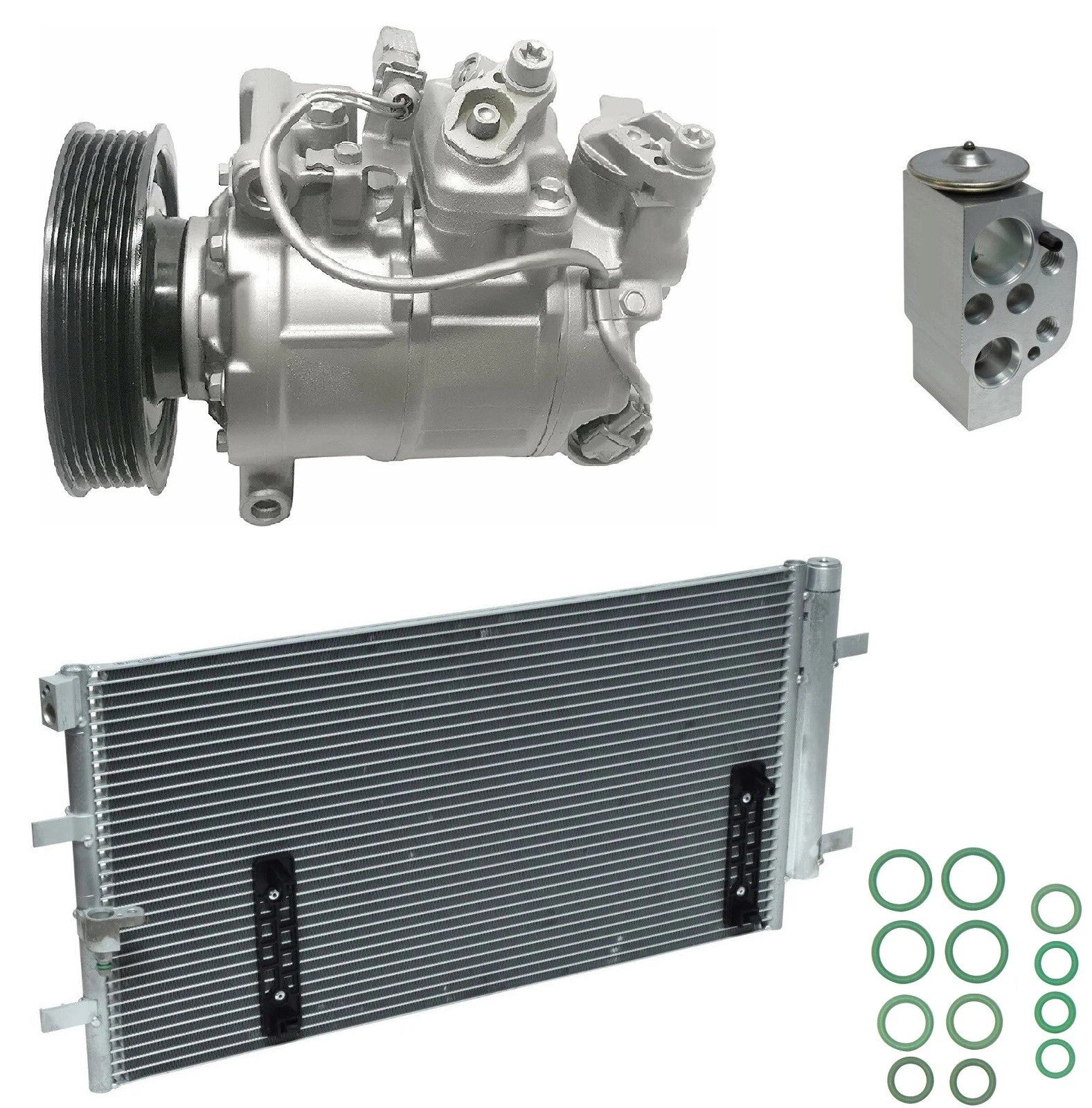 A/C Compressor Kit With Condenser Replacement for Audi Q5 3.0L (2015–2016)
