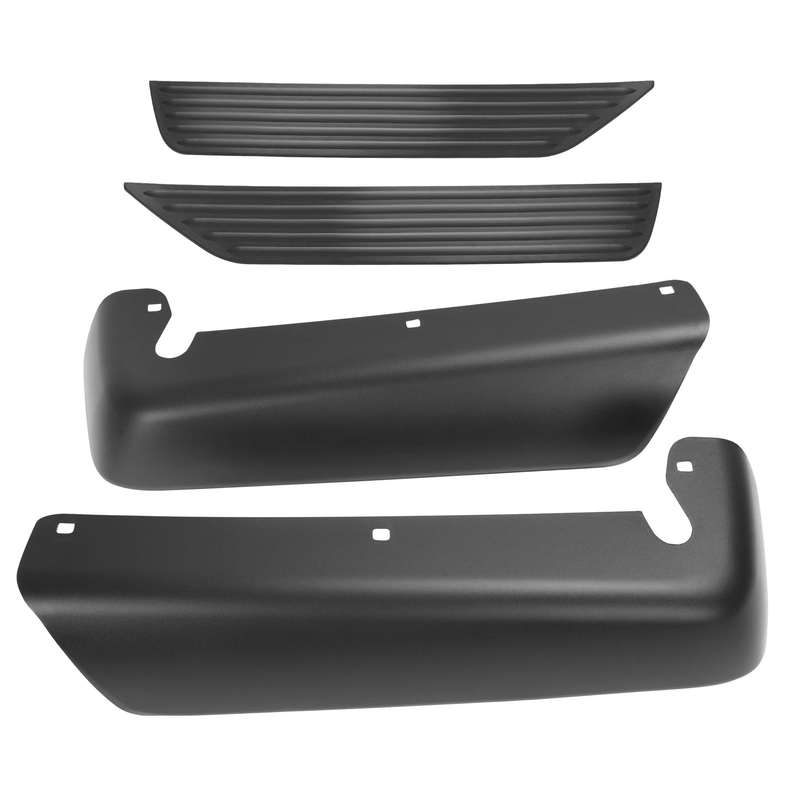 Set of 2 Rear Step Bumper End Caps for Dodge Dakota (1997–2004)