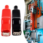 2PCS Crocodile Clips for Electrical Test Leads